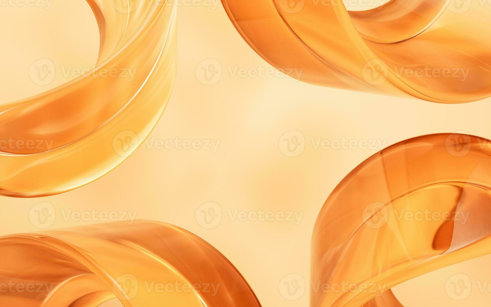 Abstract curve geometries background, 3d rendering. photo