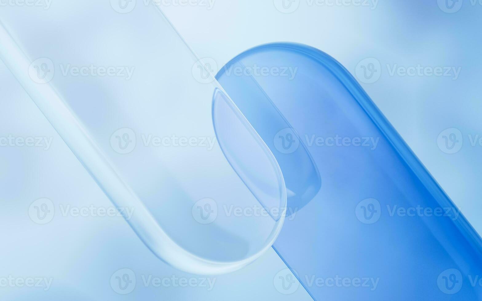 Abstract glass geometries background, 3d rendering. photo