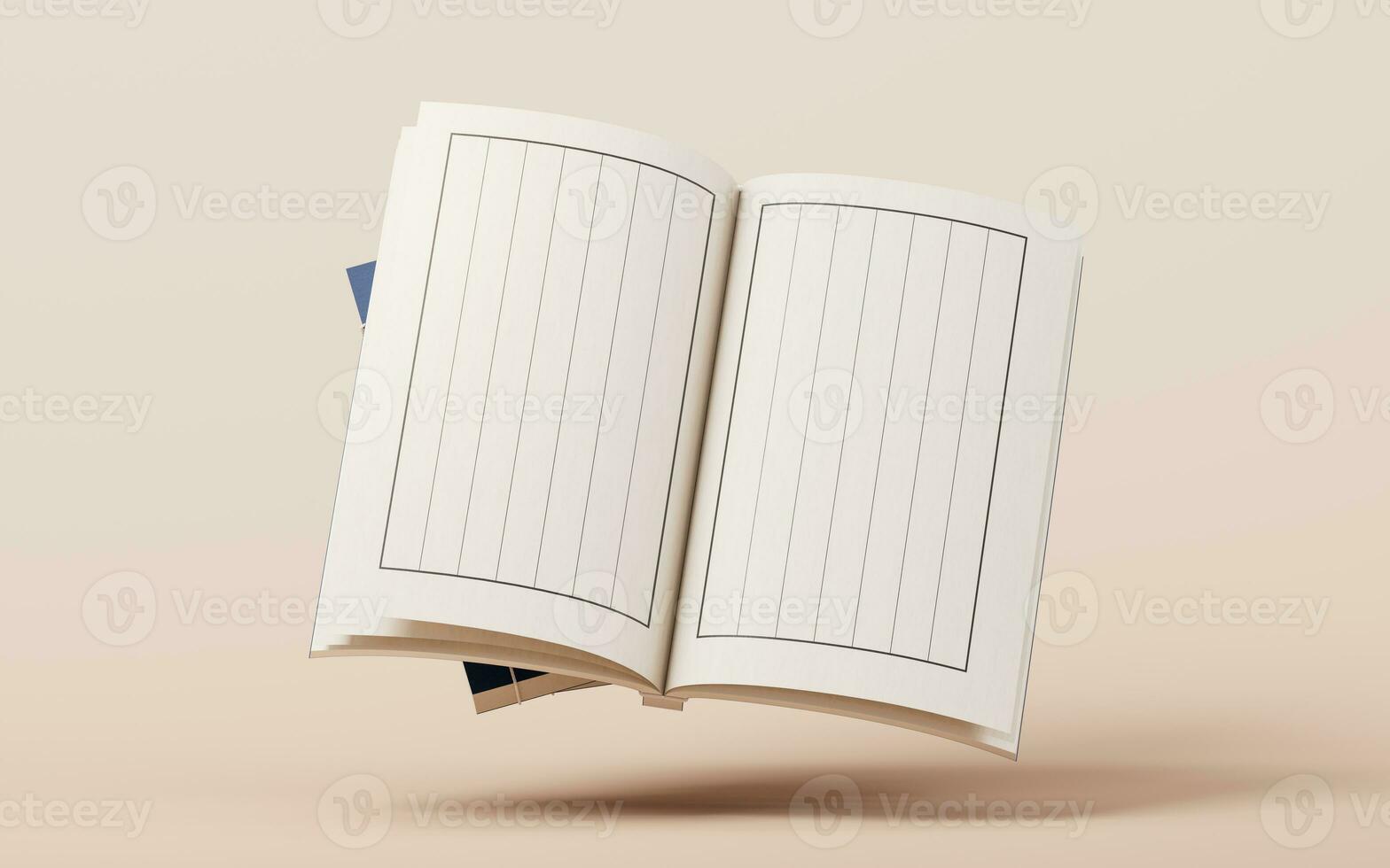 Ancient Chinese book, traditional culture, 3d rendering. photo