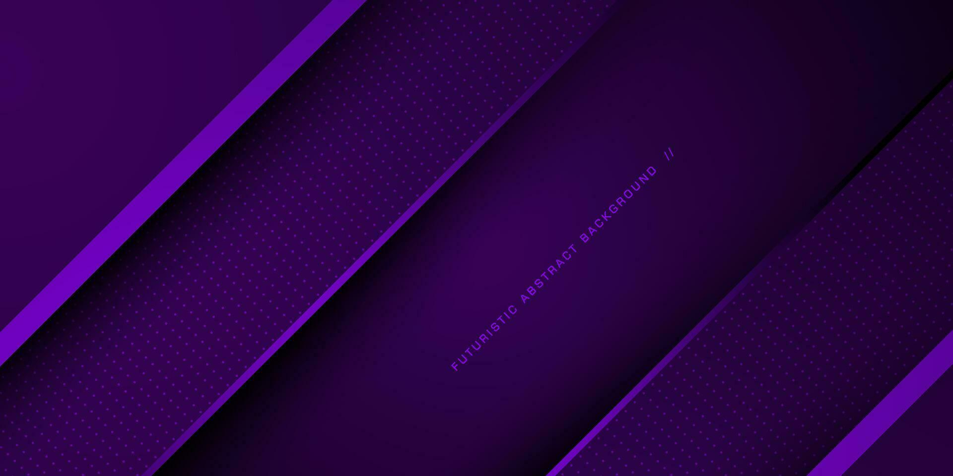 Abstract futuristic dark purple gradient illustration background with 3d look and simple overlap pattern. Modern cool design and luxury. Eps10 vector