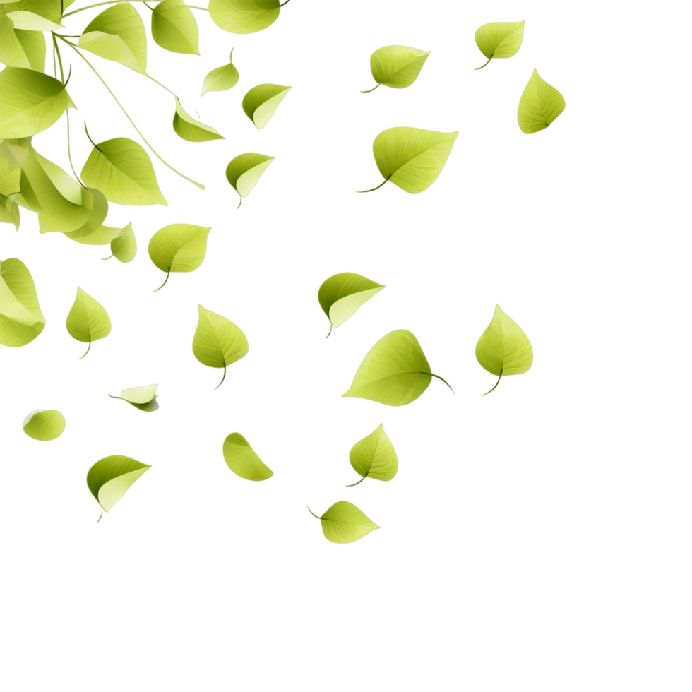 Fresh holy basil leaves Ai Generative png