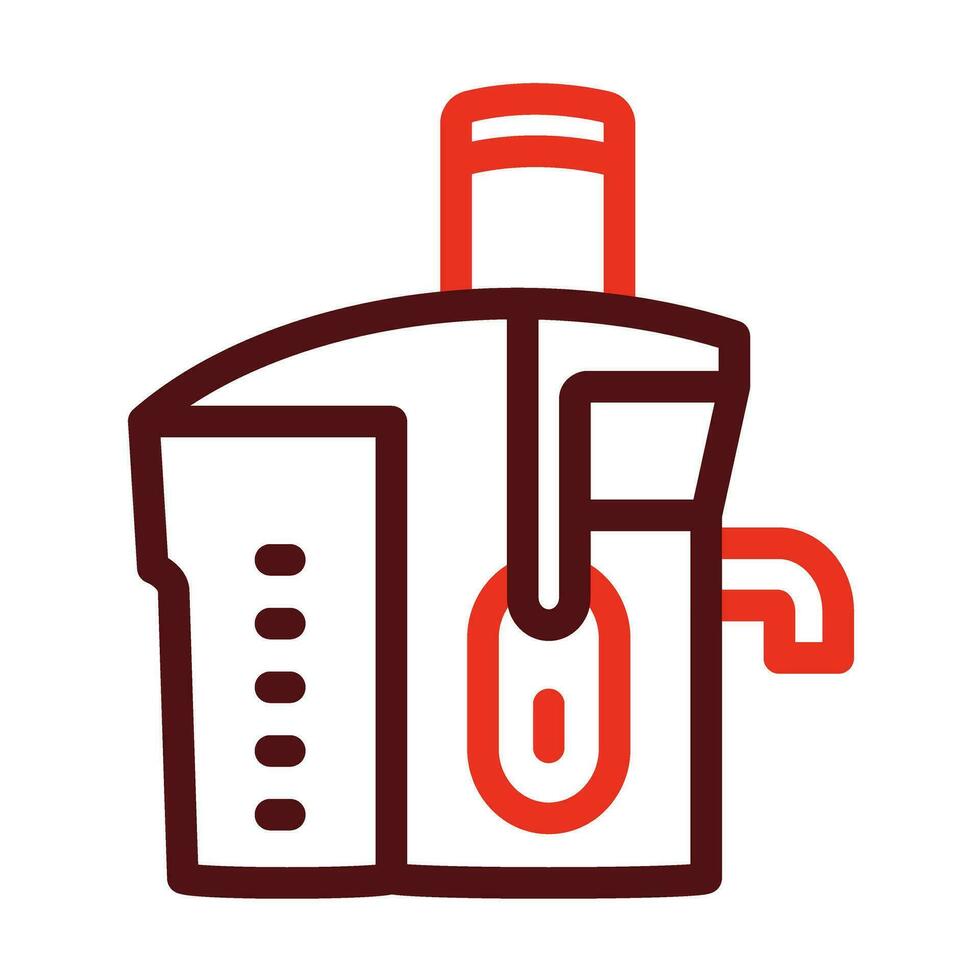 Juicer Vector Thick Line Two Color Icons For Personal And Commercial Use.