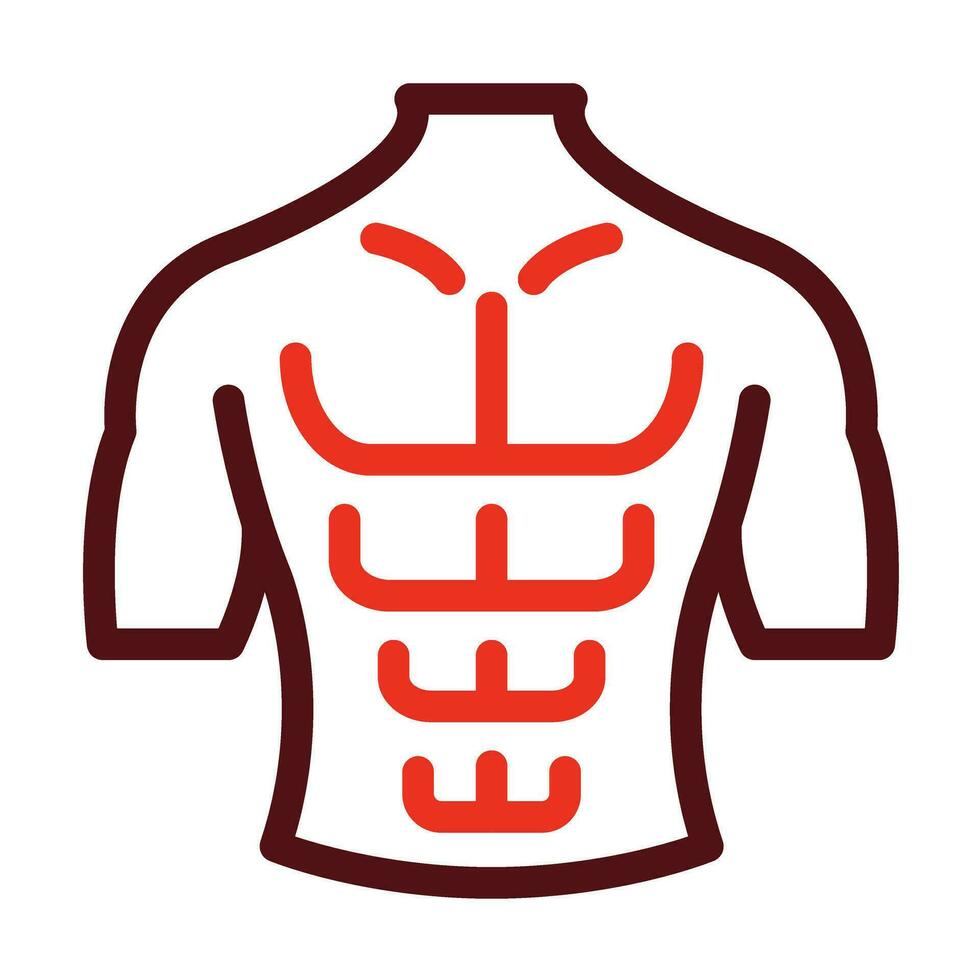Abs Vector Thick Line Two Color Icons For Personal And Commercial Use.