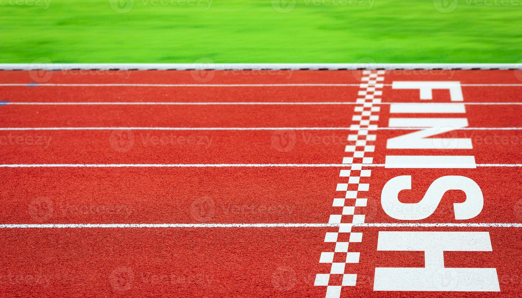 Forward to finish line on Running track. Concept of Business