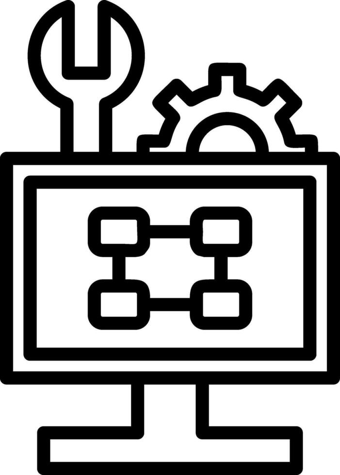 Troubleshooting Flowchart Vector Icon Design