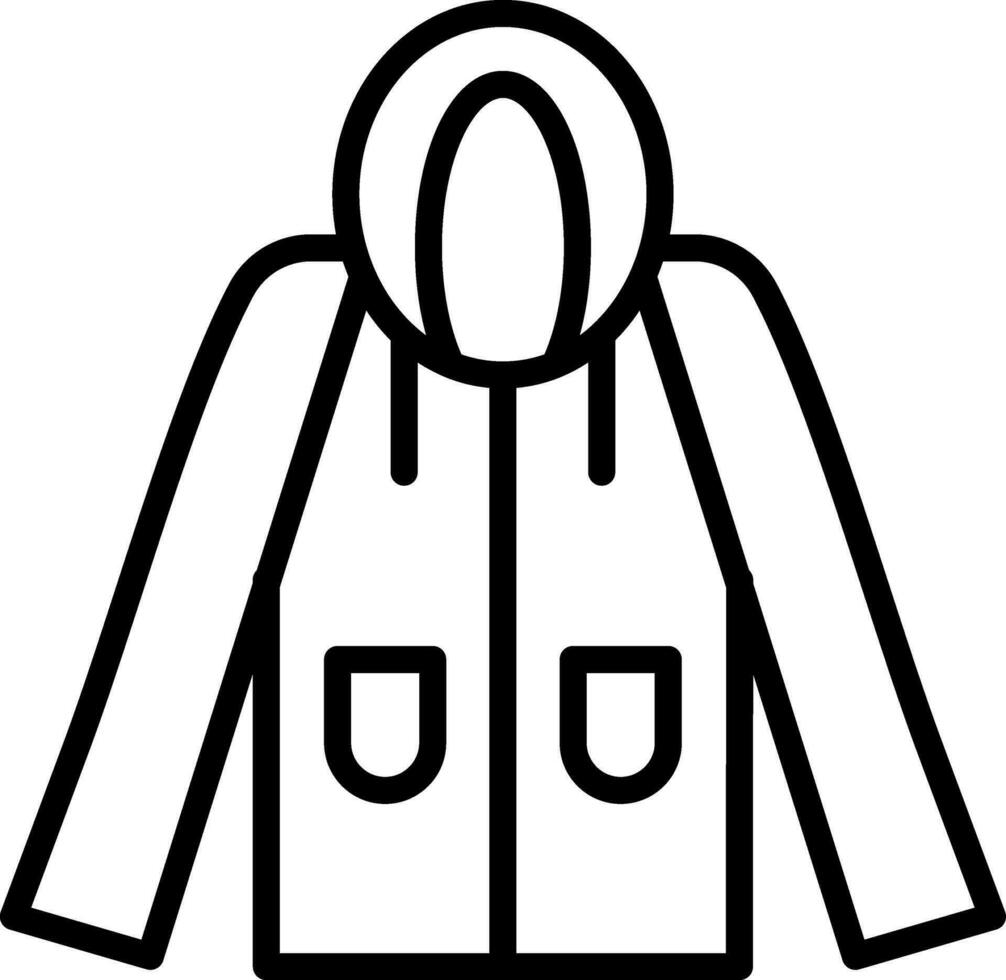 Raincoat Vector Icon Design
