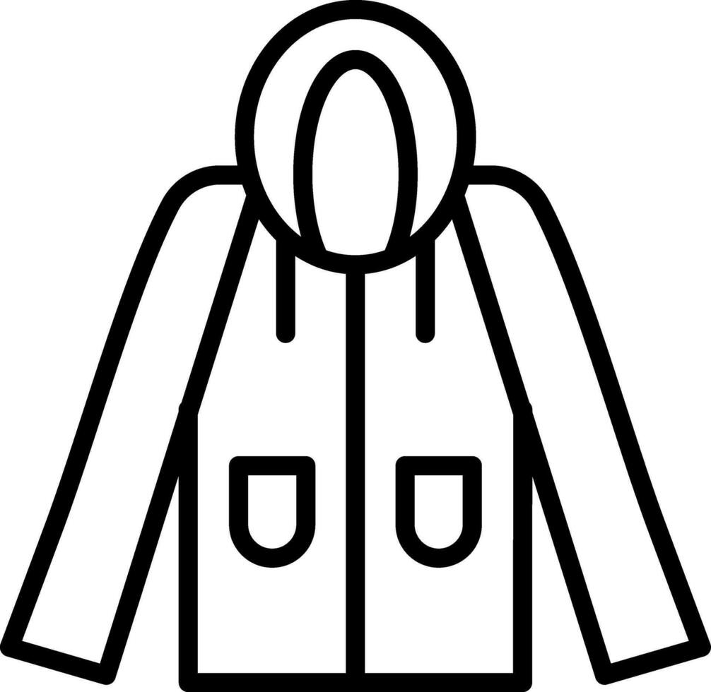 Raincoat Vector Icon Design