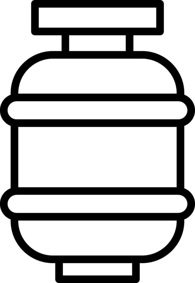 Gas bottle Vector Icon Design