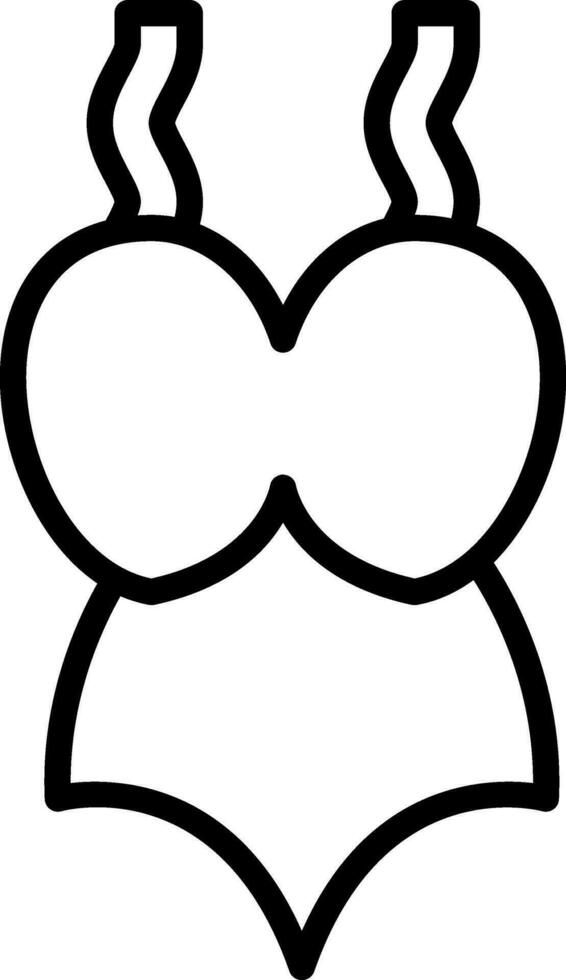 Swimsuit Vector Icon Design