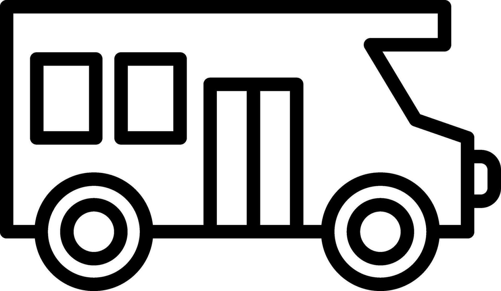 Motor home Vector Icon Design
