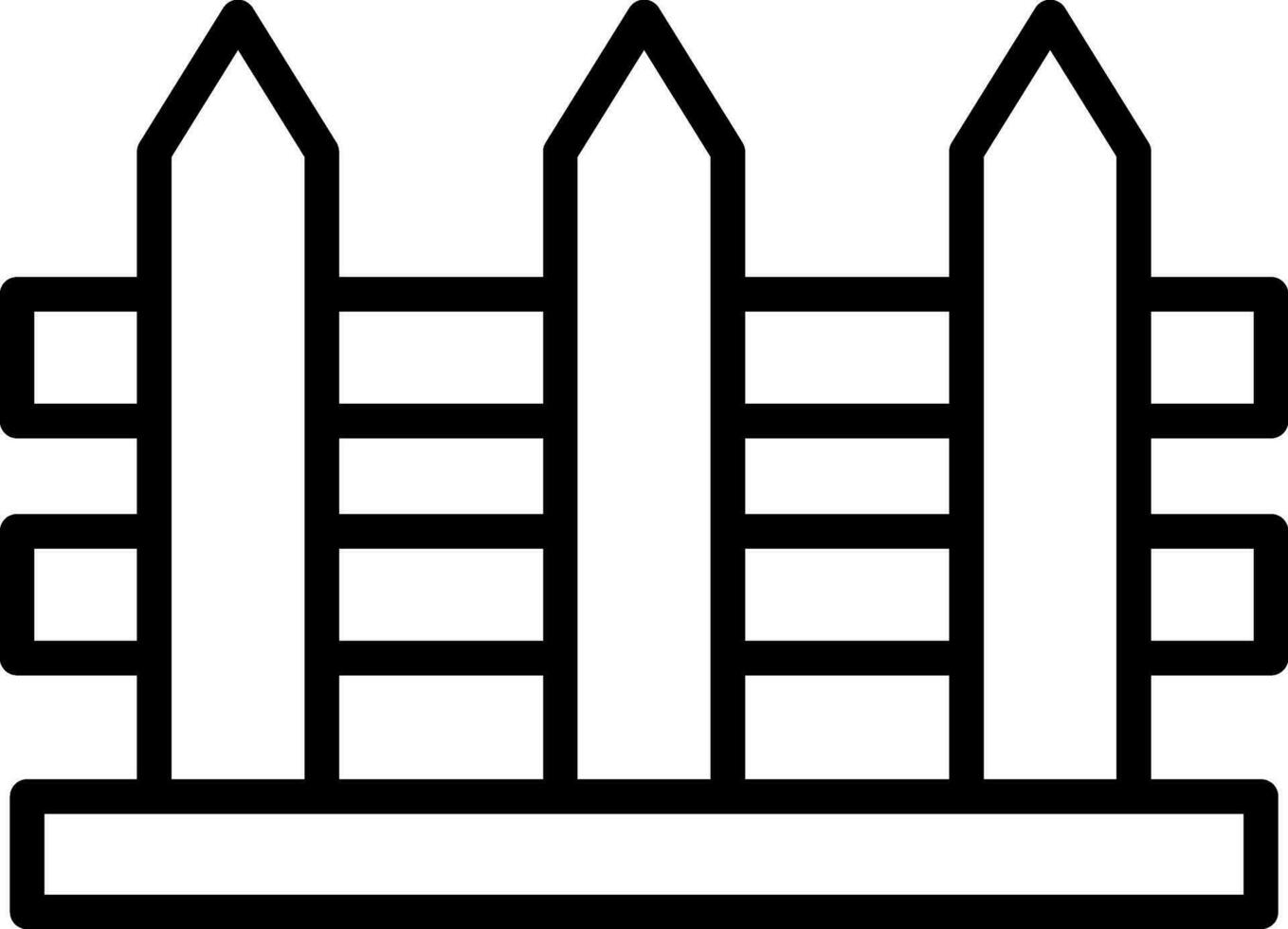 Fence Vector Icon Design