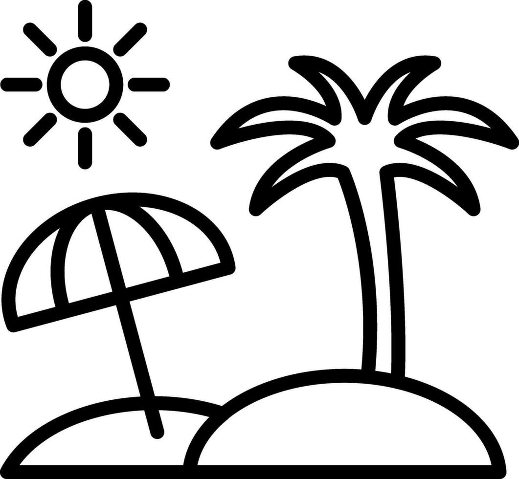 Beach Vector Icon Design