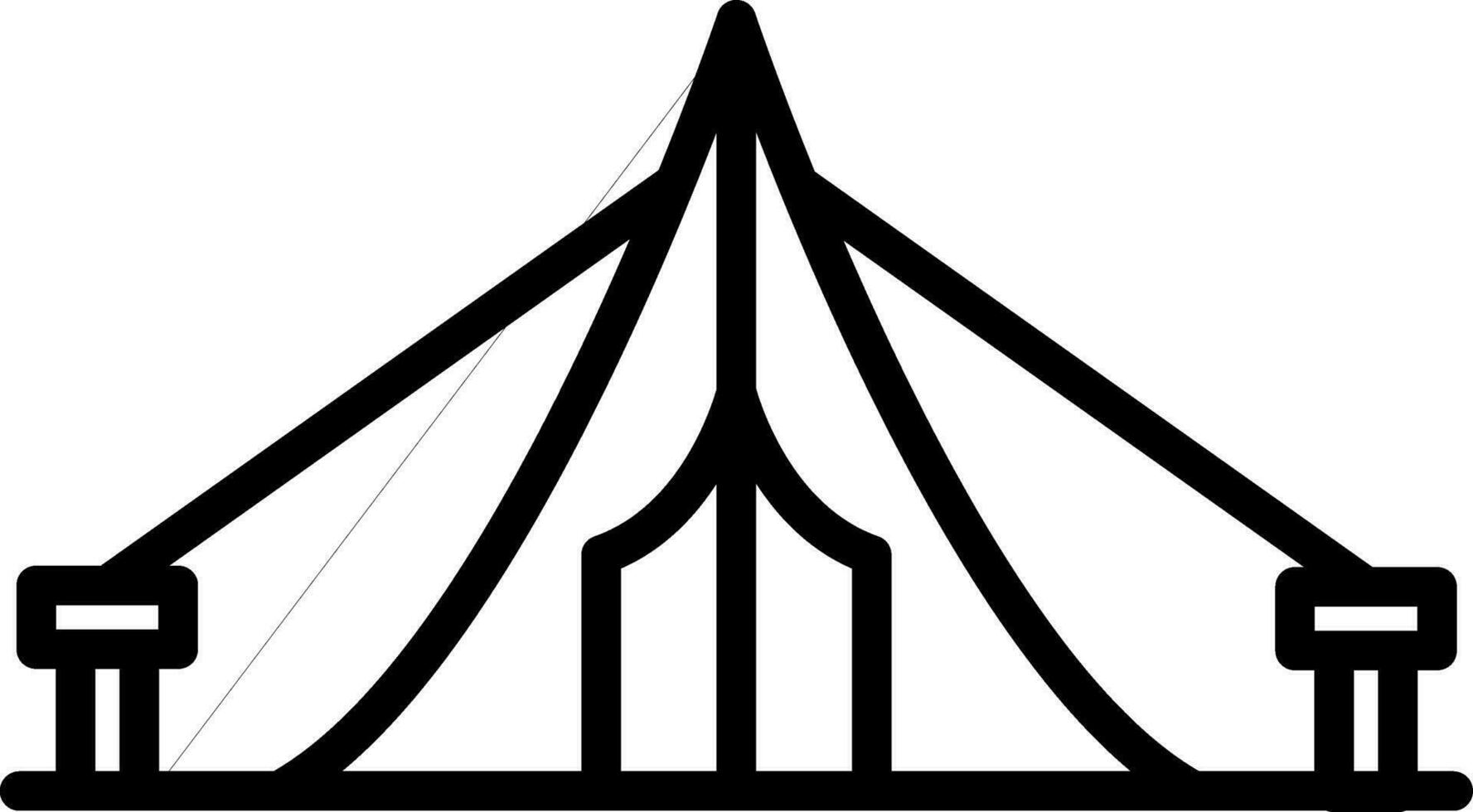 Tent Vector Icon Design