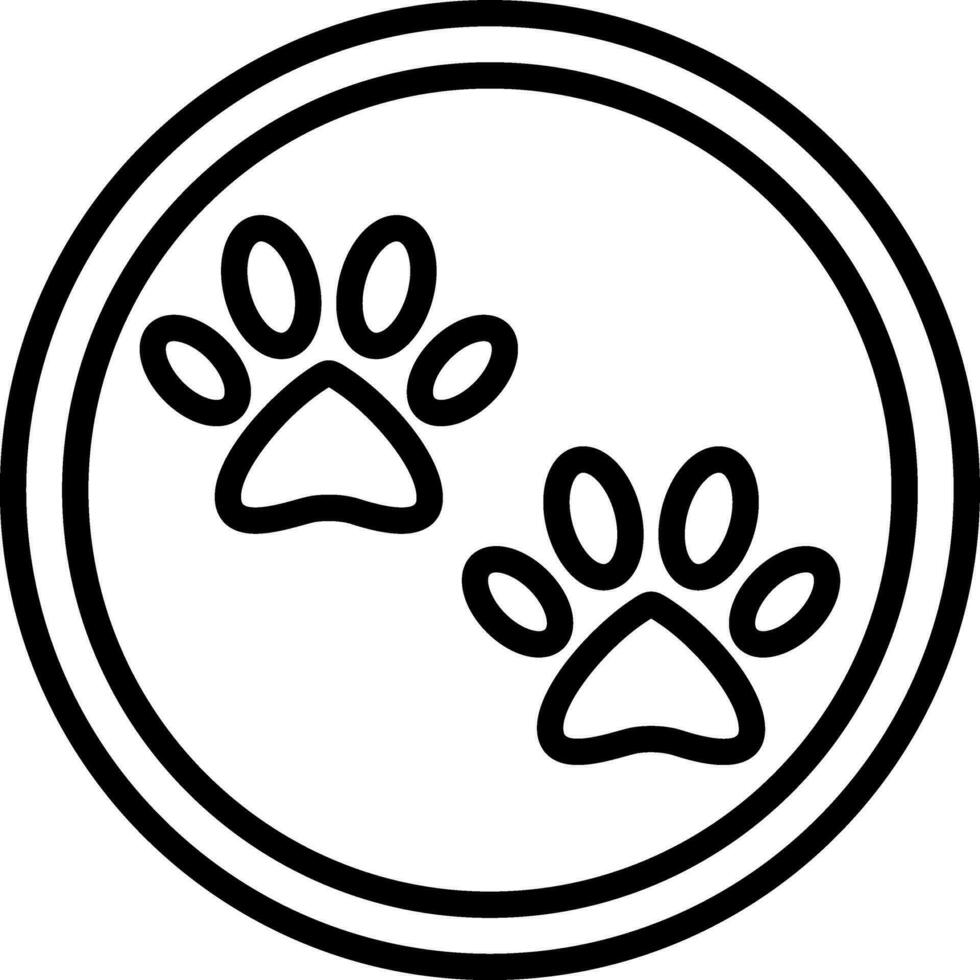 Paw print Vector Icon Design