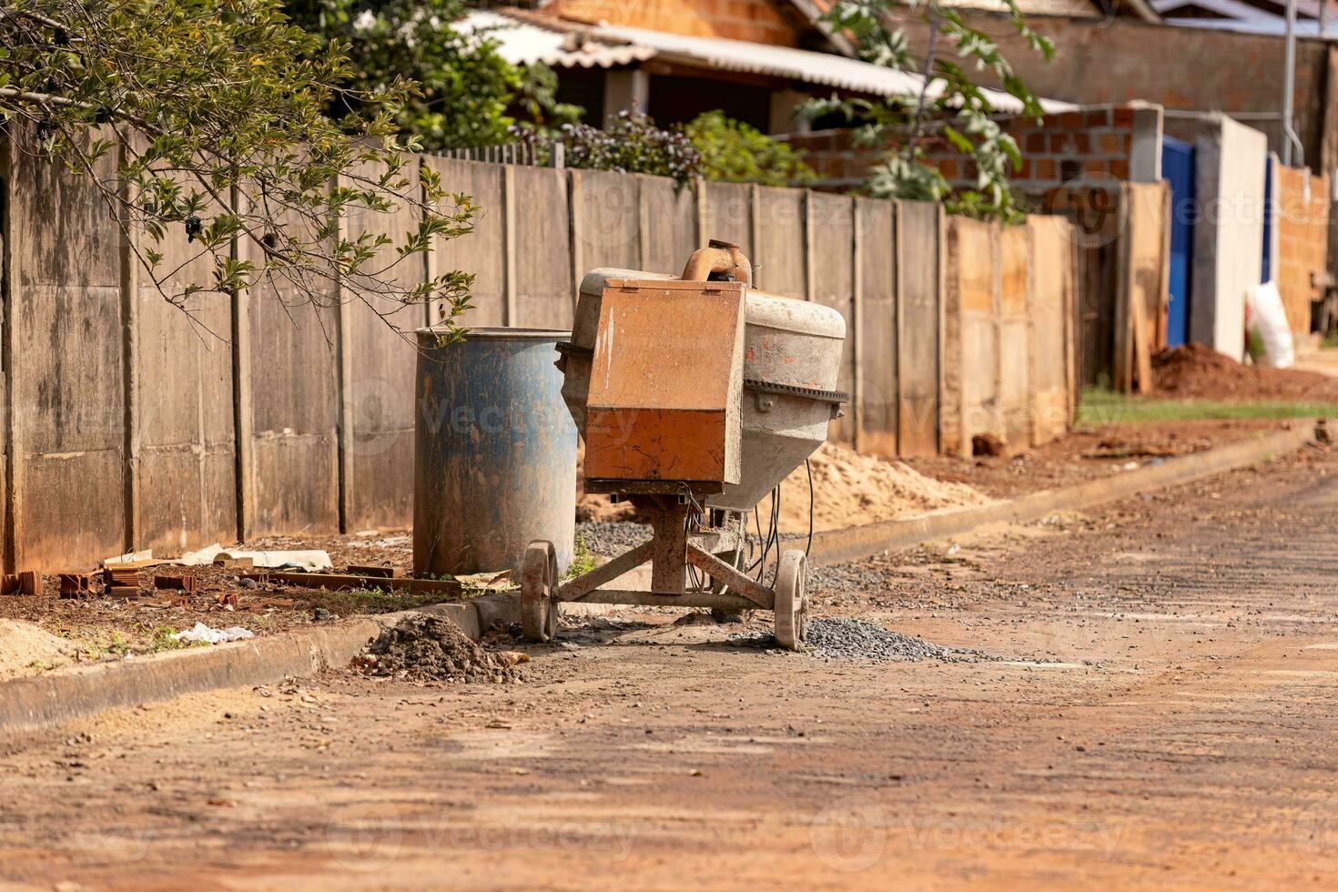 concrete mixer construction tool photo