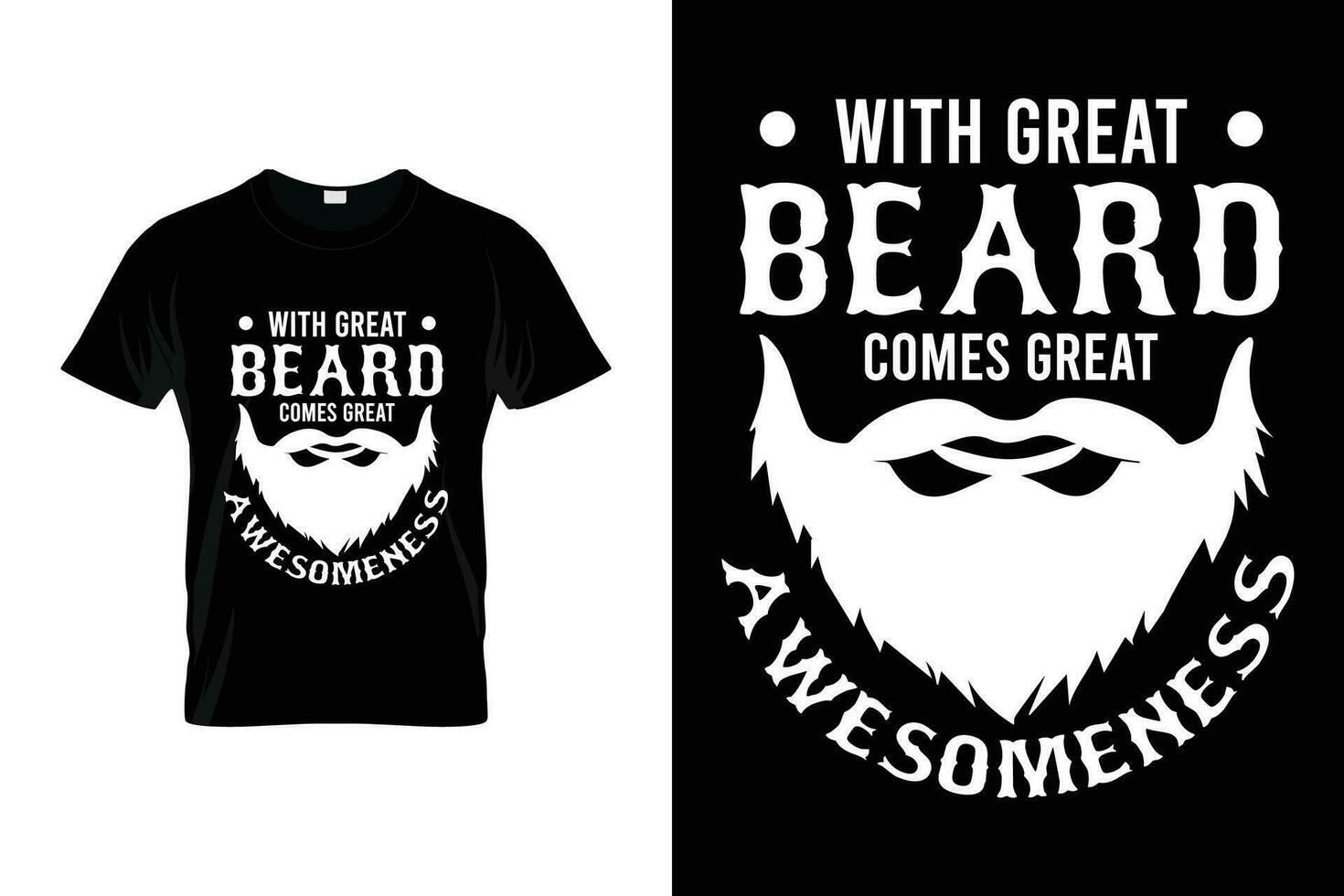 con genial barba viene genial genialidad barba humor gracioso diciendo barba camiseta vector