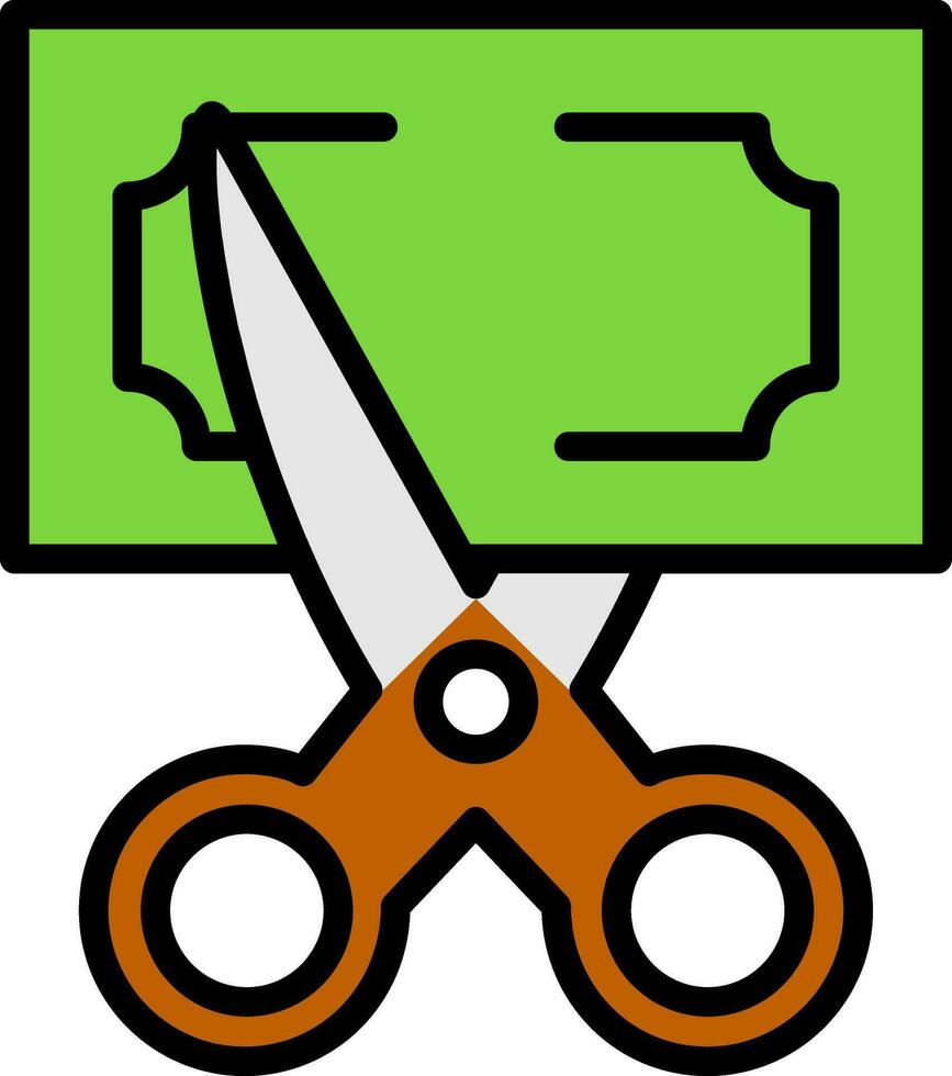 diseño de icono de vector de corte