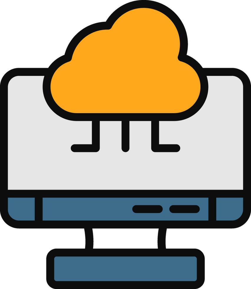 Cloud Computing Vector Icon Design
