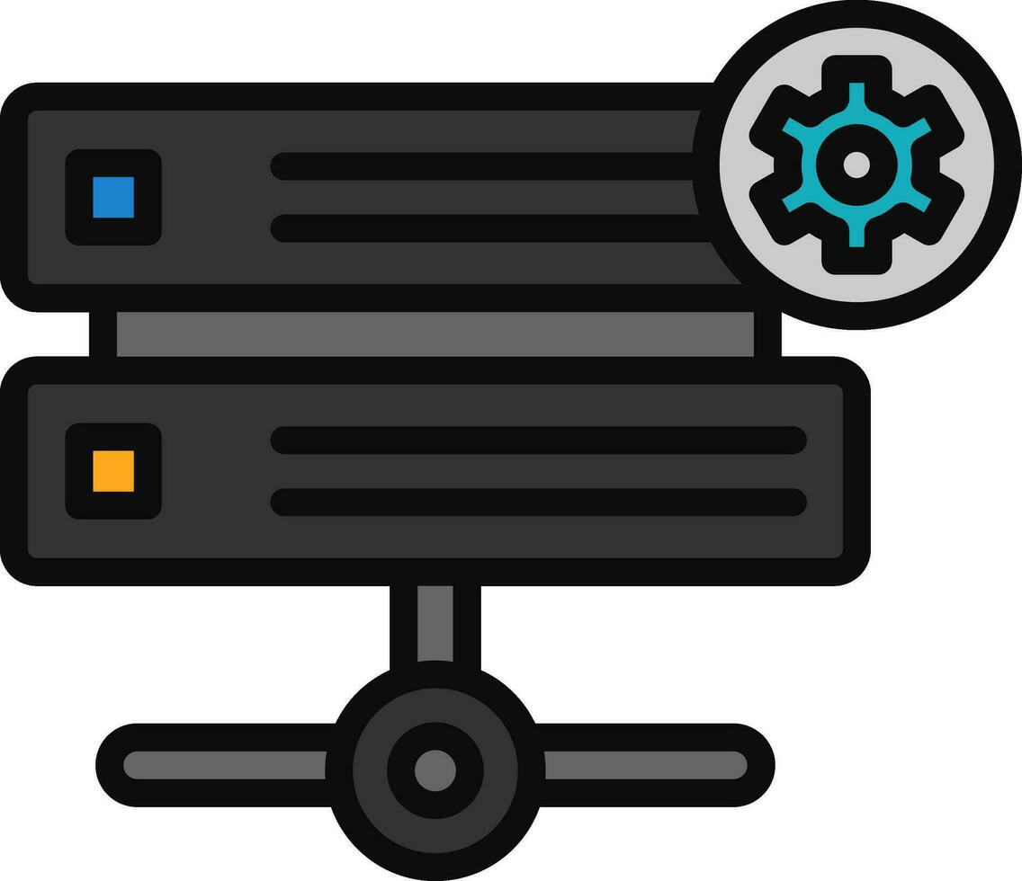 Hosting Vector Icon Design