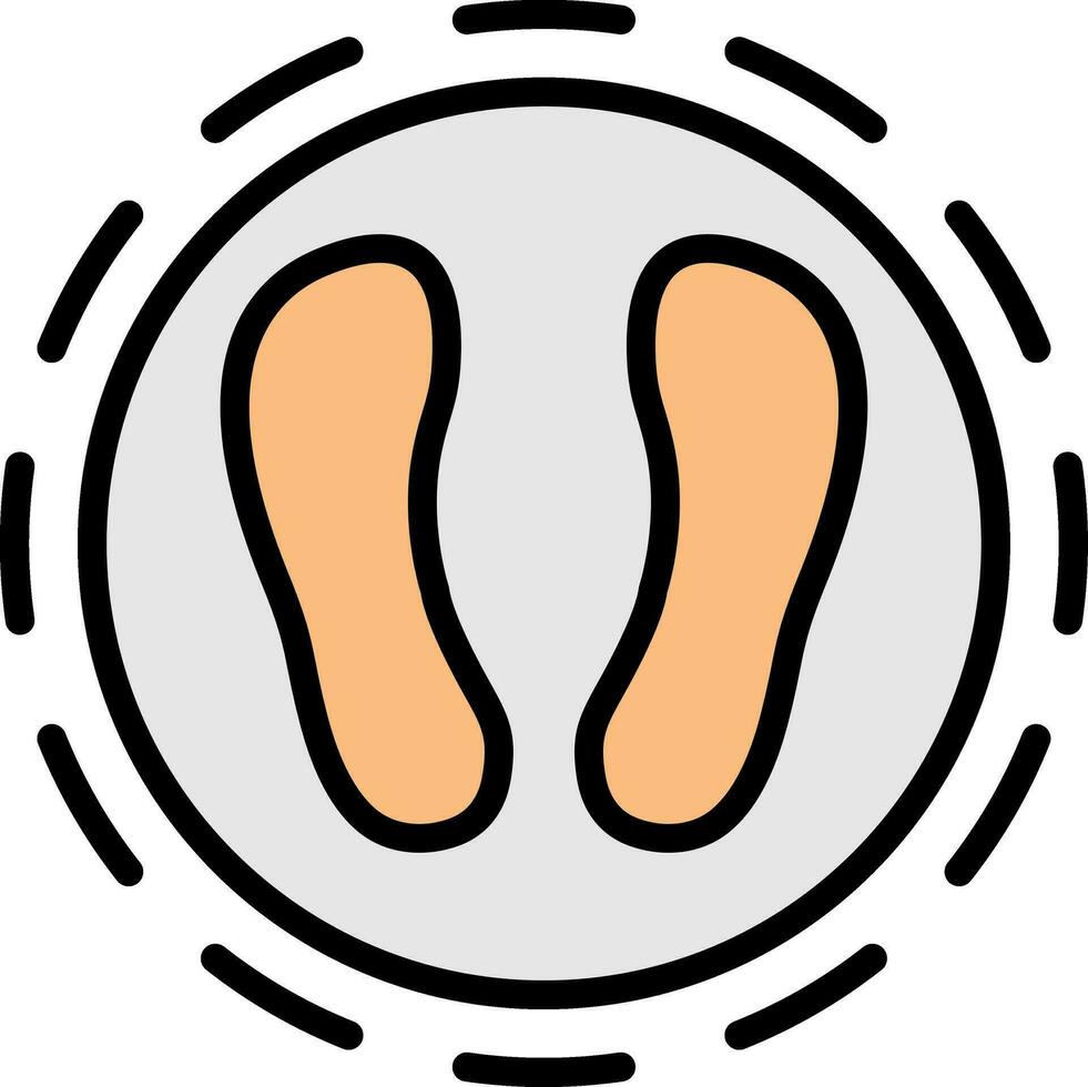Shoe print Vector Icon Design