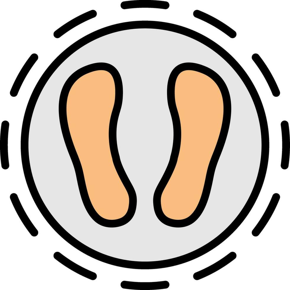 Shoe print Vector Icon Design