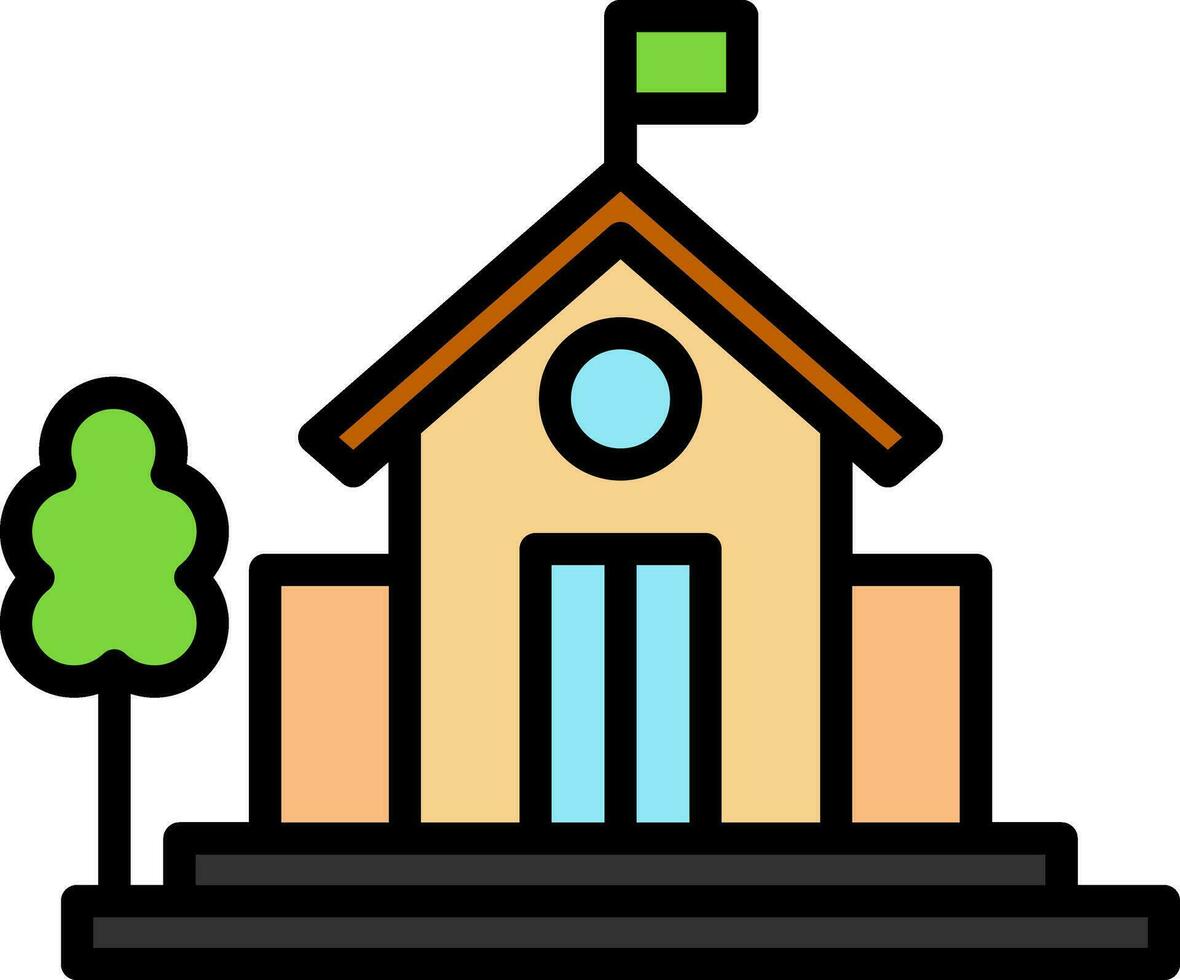 diseño de icono de vector de escuela