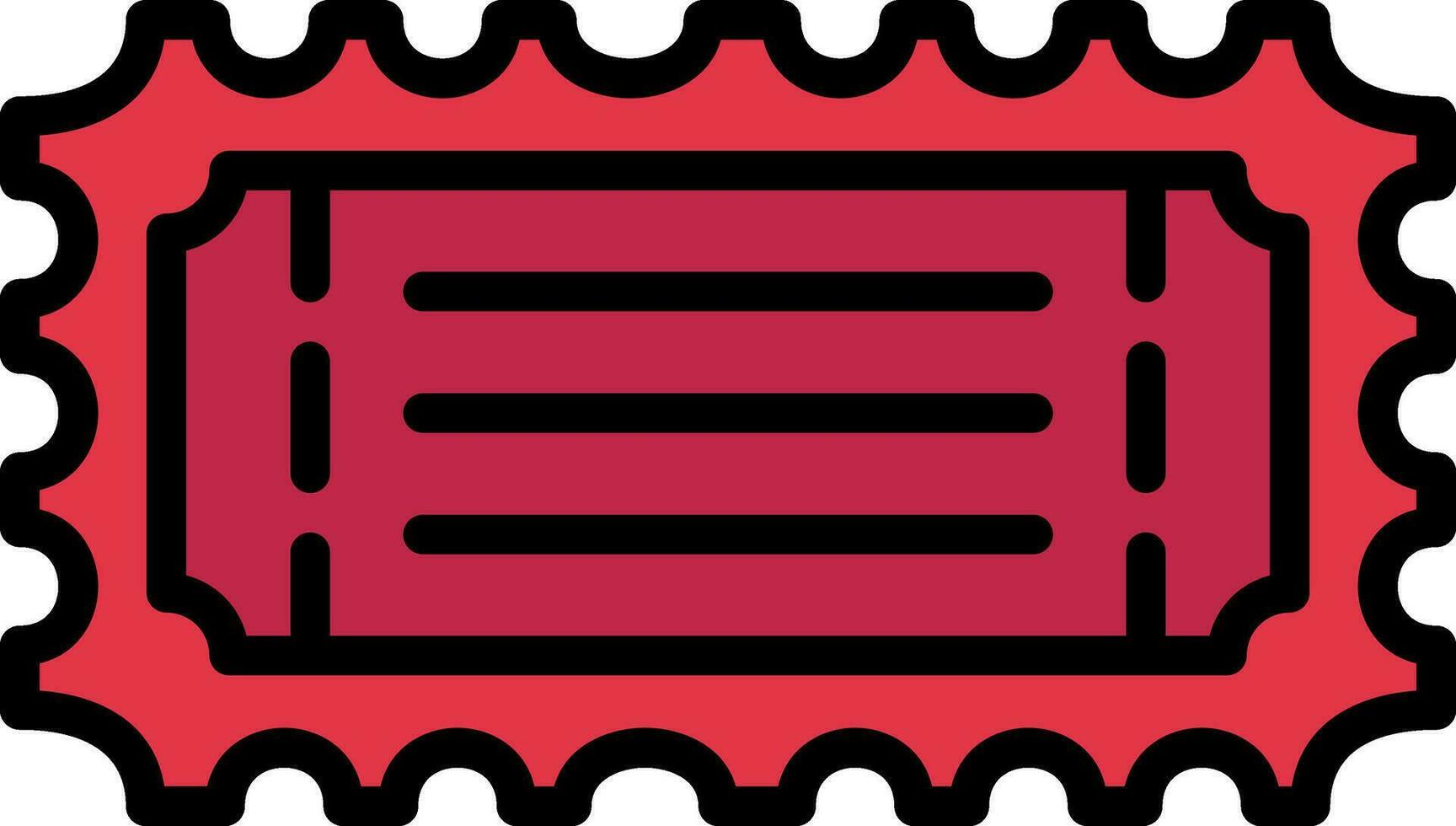 Bus ticket Vector Icon Design