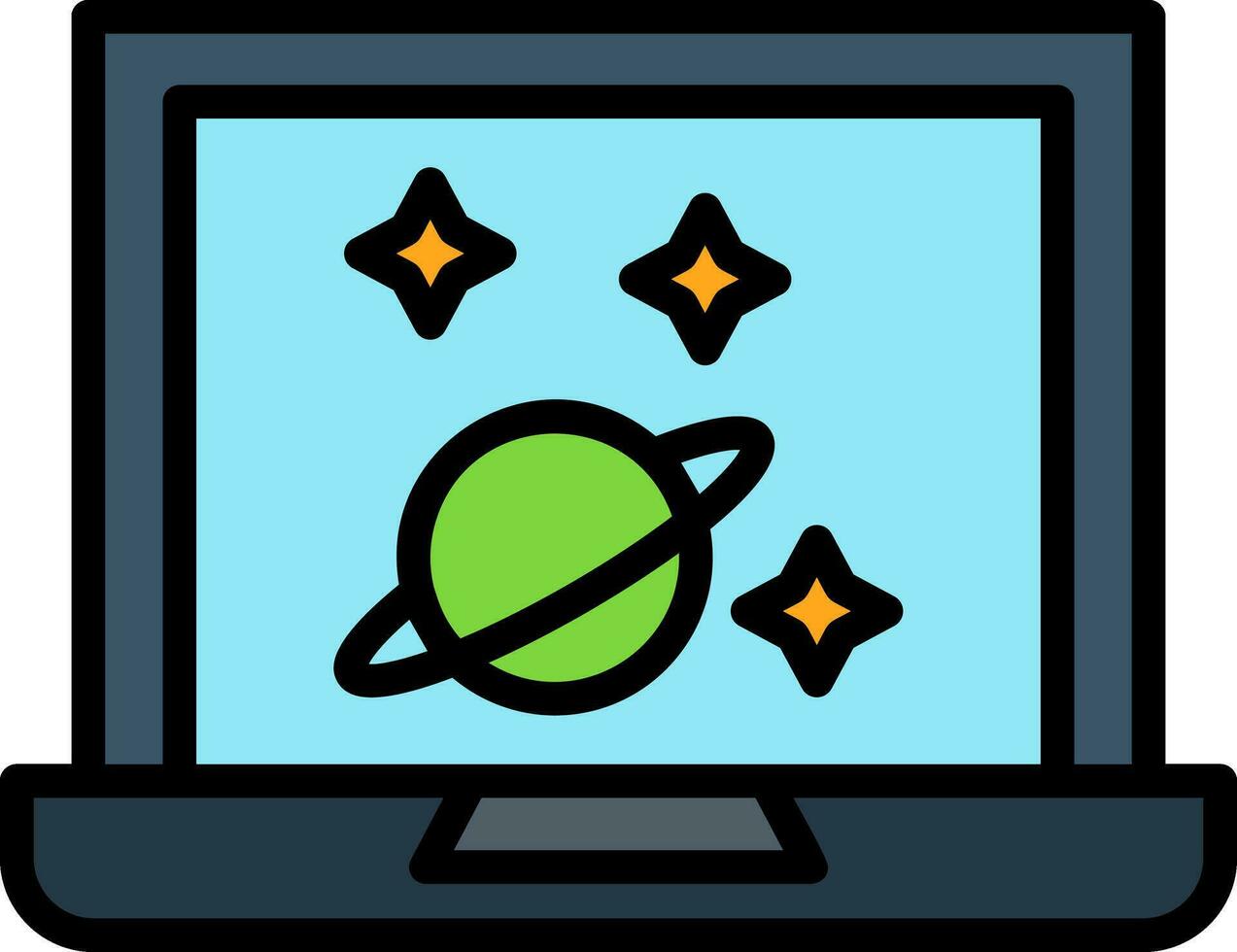 astronomía vector icono diseño