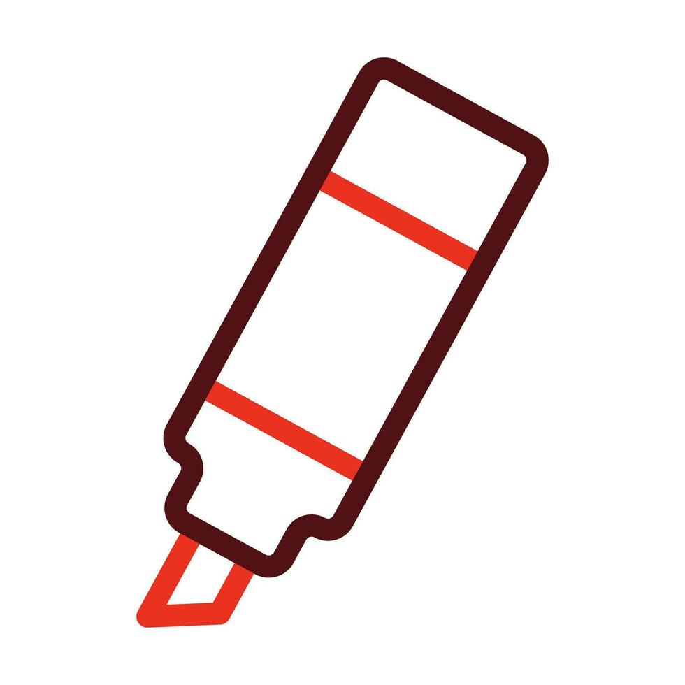 Marker Vector Thick Line Two Color Icons For Personal And Commercial Use.