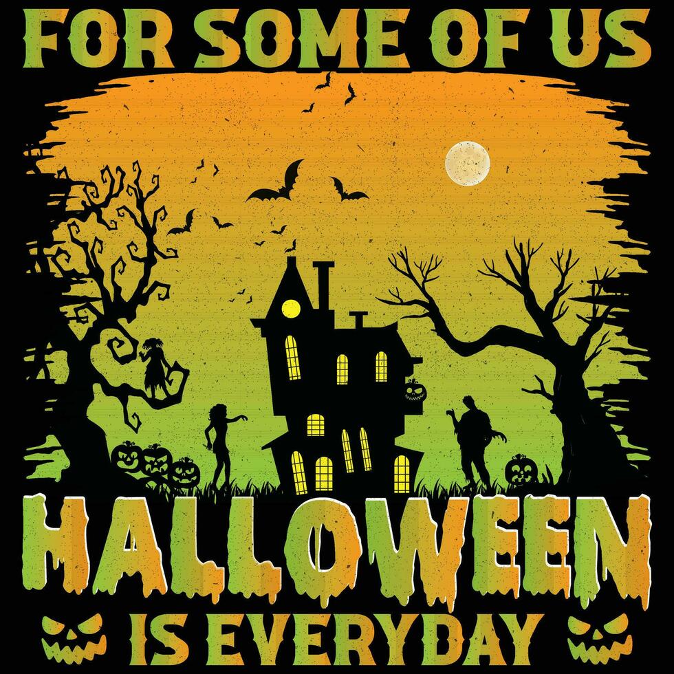 Halloween t shirt design vector