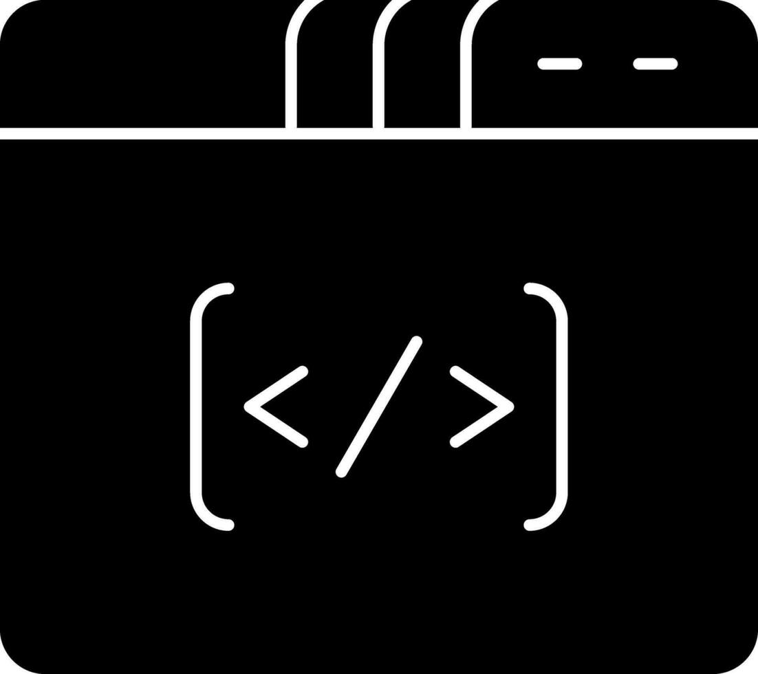 codificación vector icono diseño