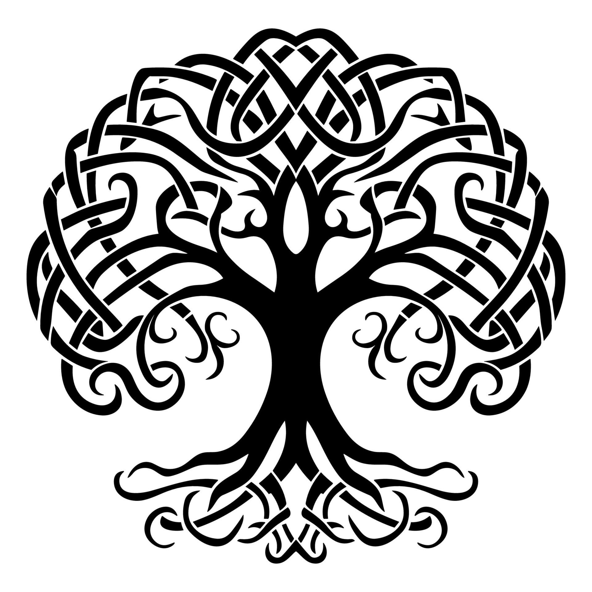 Tree in celtic knot style 29940581 Vector Art at Vecteezy