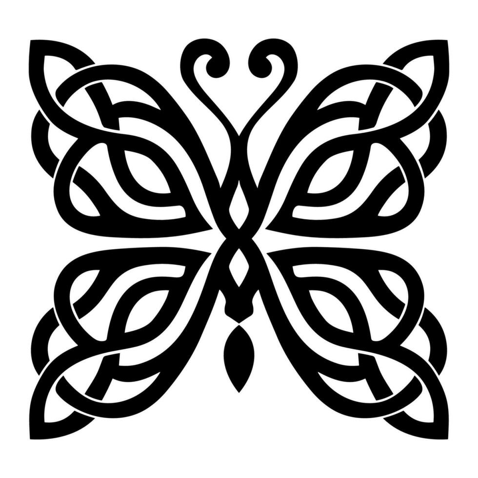 Butterfly celtic knot vector