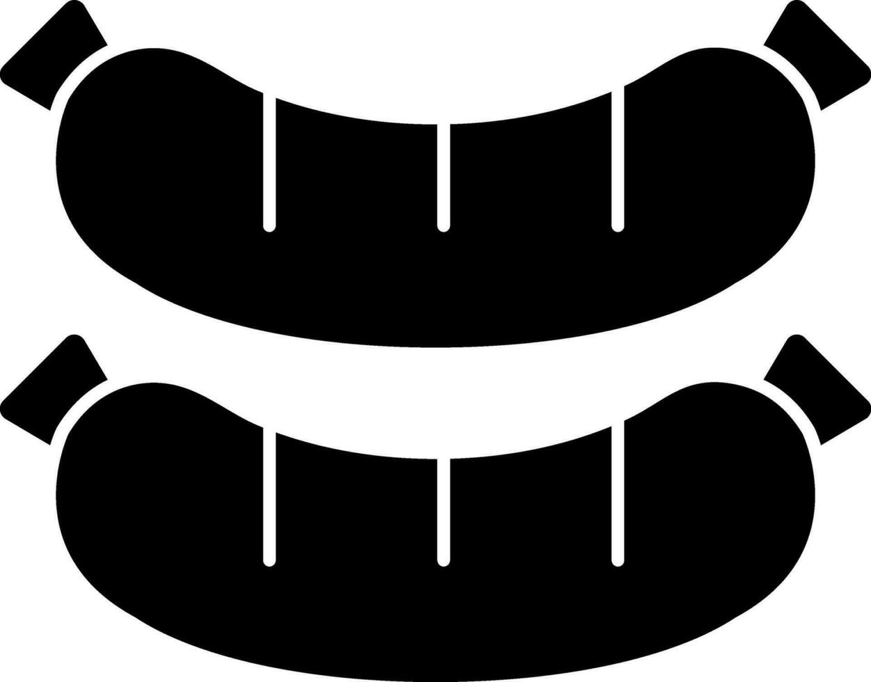 Sausage Vector Icon Design