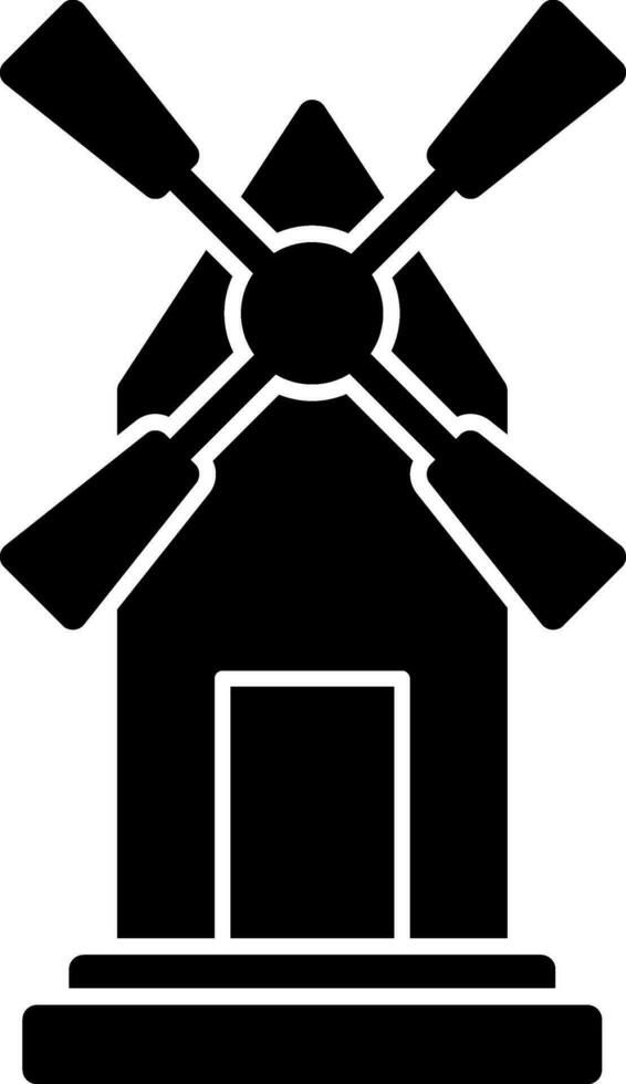 Windmill Vector Icon Design