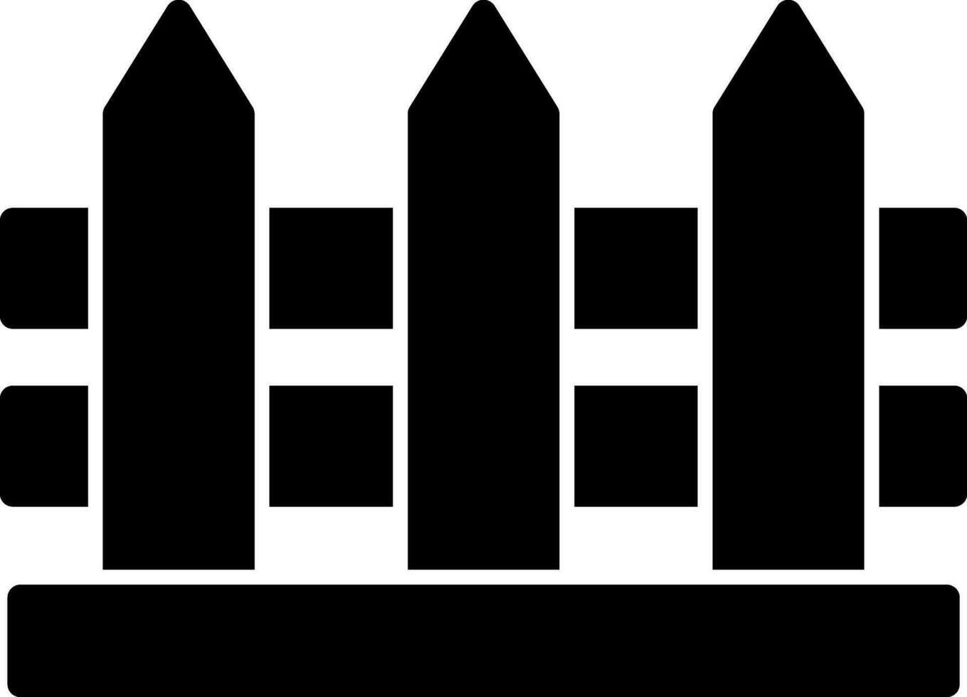 Fence Vector Icon Design