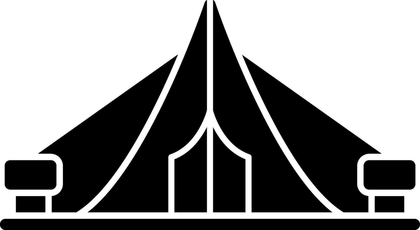 Tent Vector Icon Design