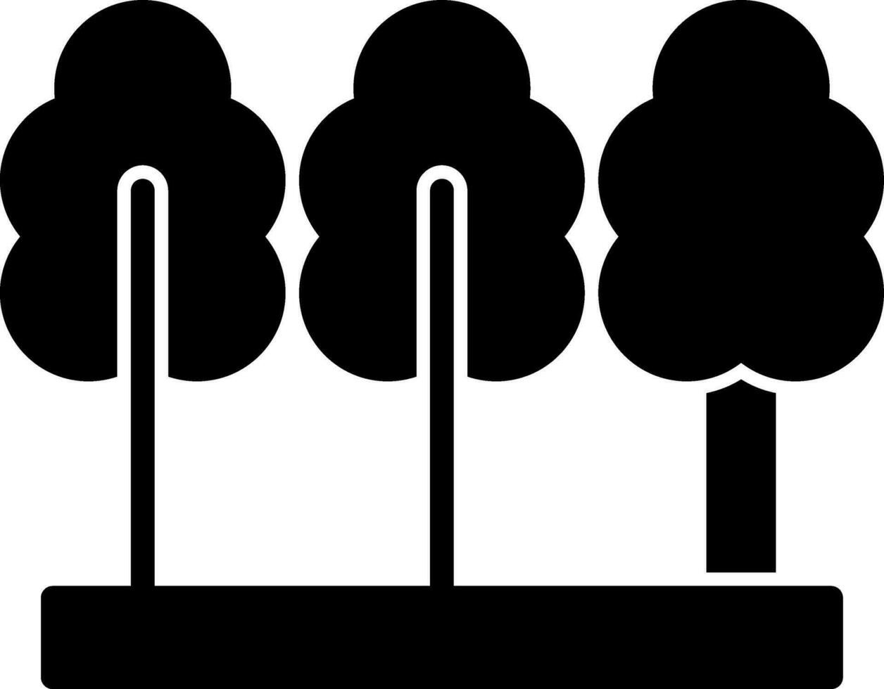 Trees Vector Icon Design