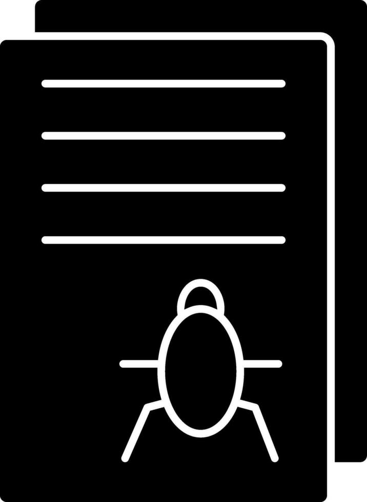 Bug Report Vector Icon Design