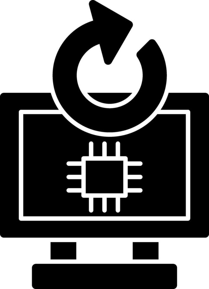 hardware potenciar vector icono diseño