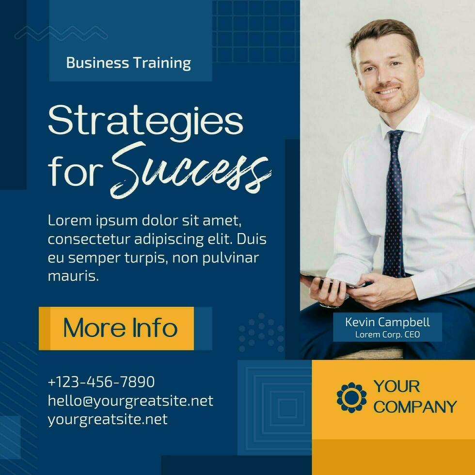 Modern Business Linkedin Post template