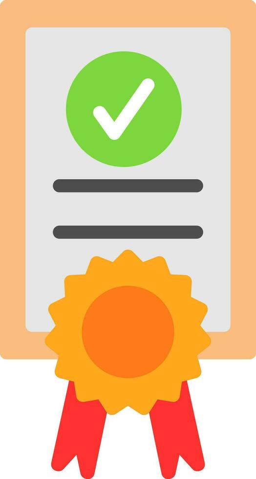 Certficate Vector Icon Design