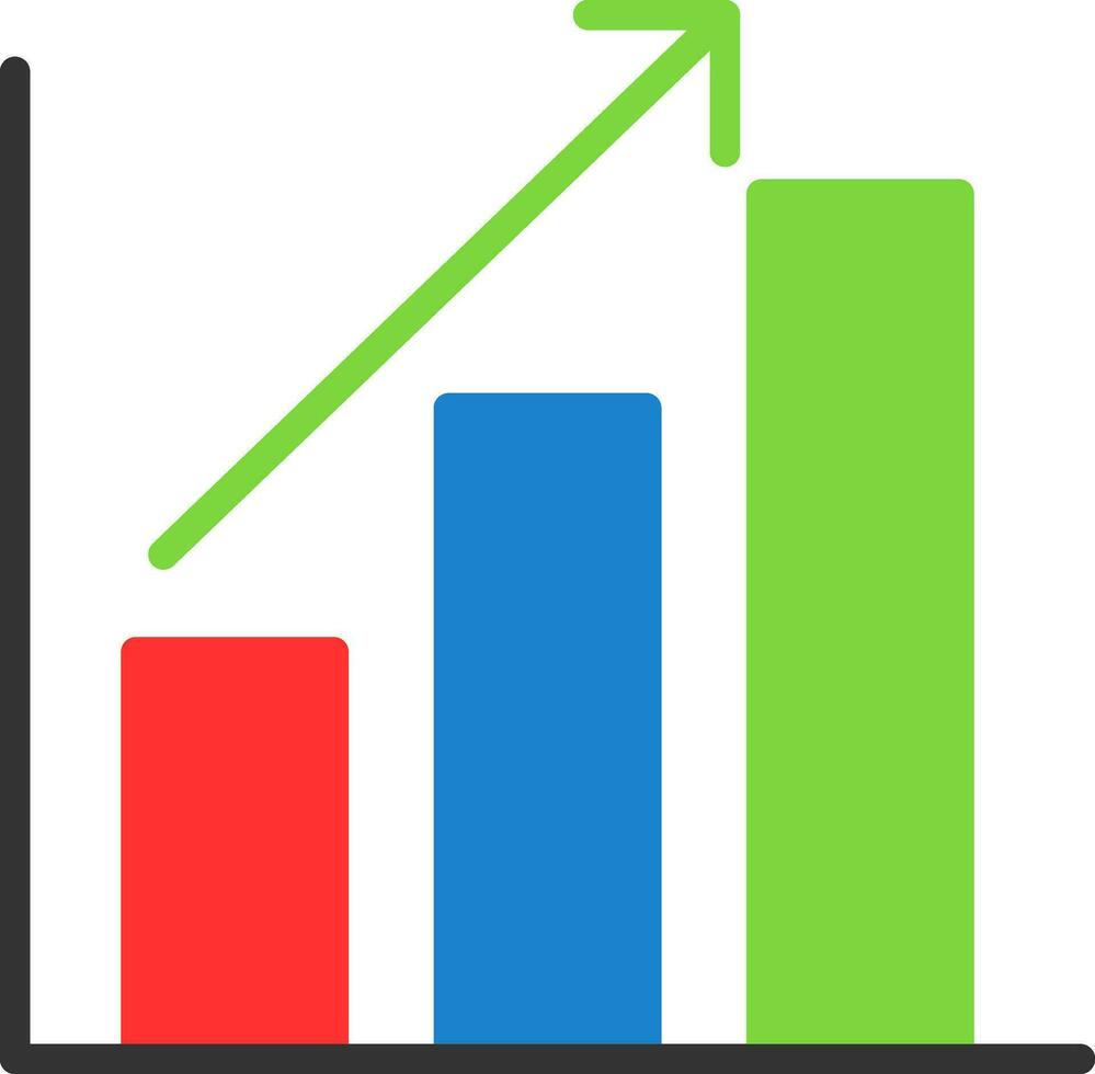 Bar chart Vector Icon Design