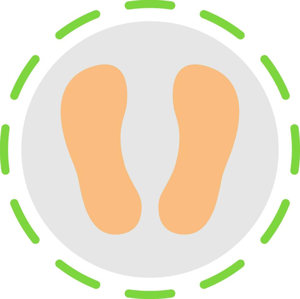 Shoe print Vector Icon Design