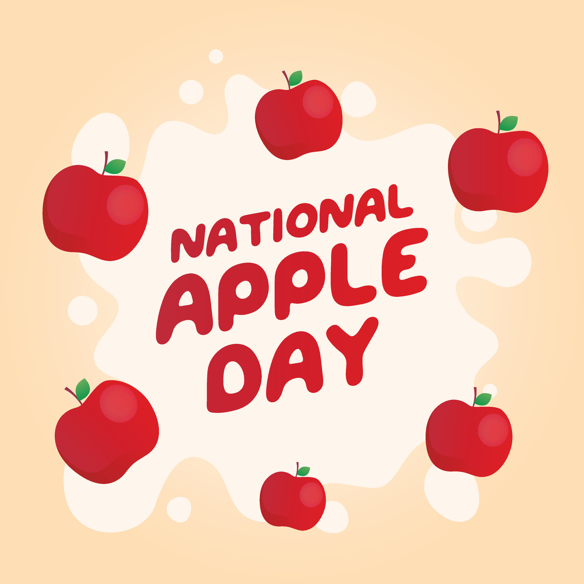 nacional manzana día diseño modelo bueno para celebracion uso. manzana