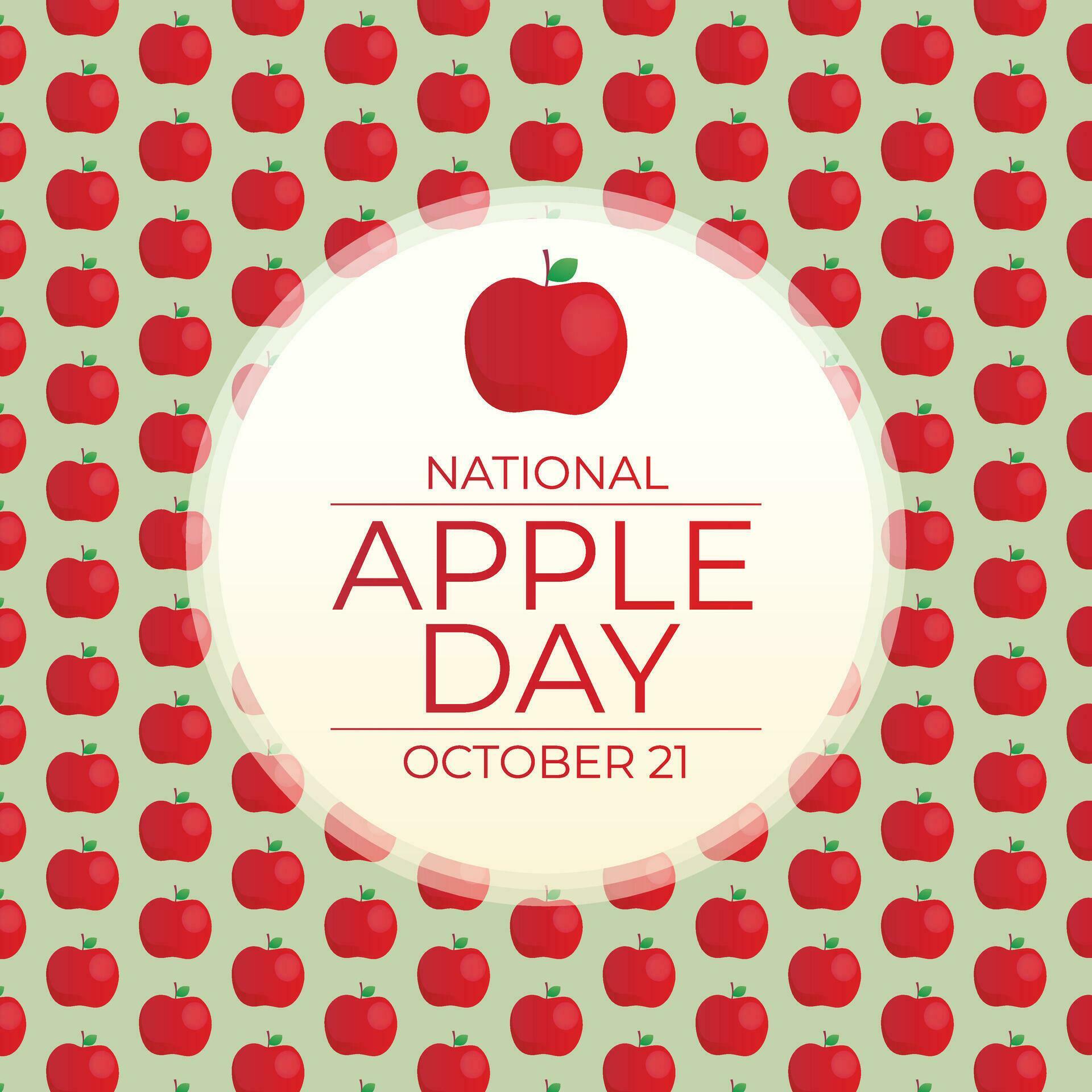 National Apple Day design template good for celebration usage. apple vector illustration. apple