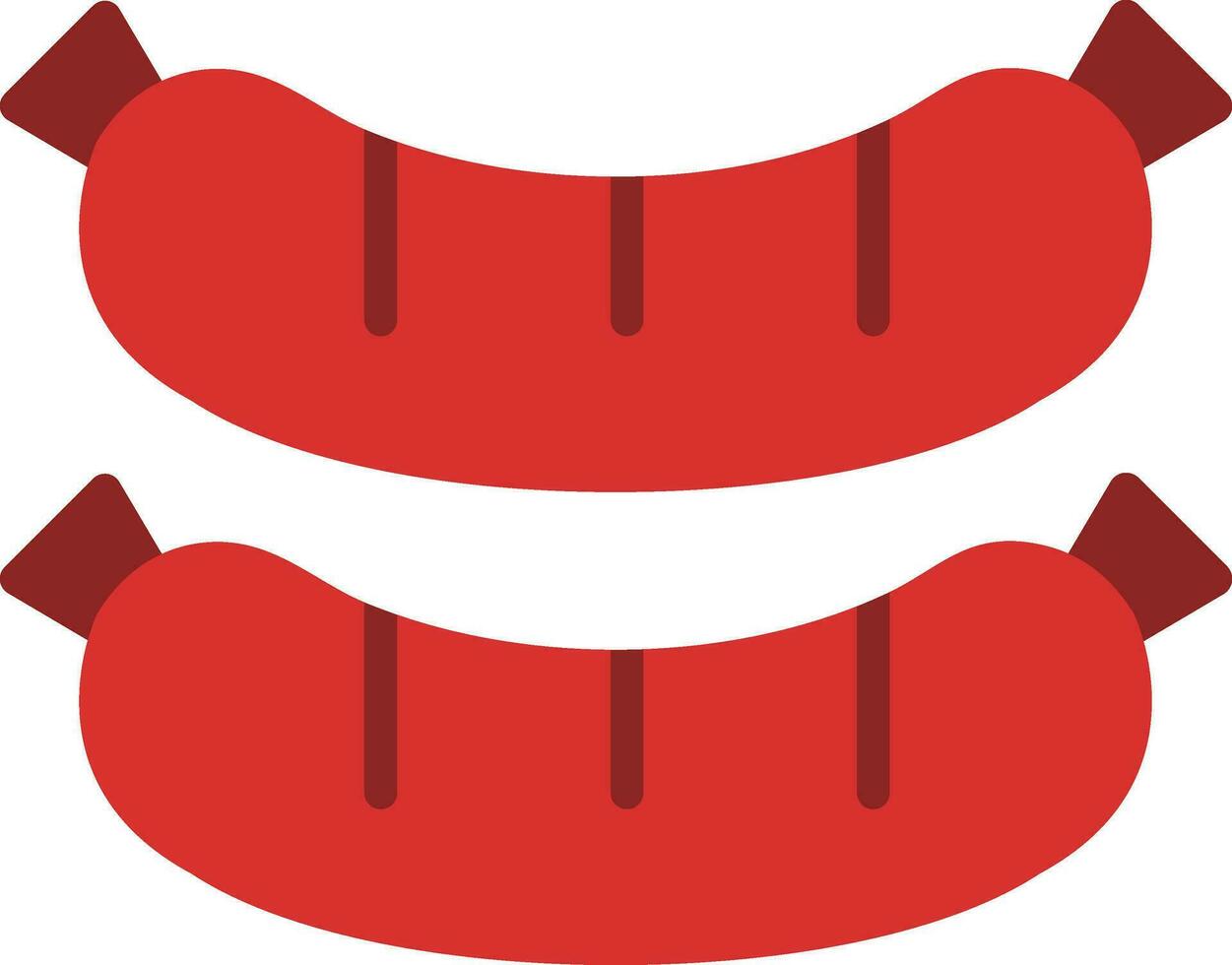 Sausage Vector Icon Design