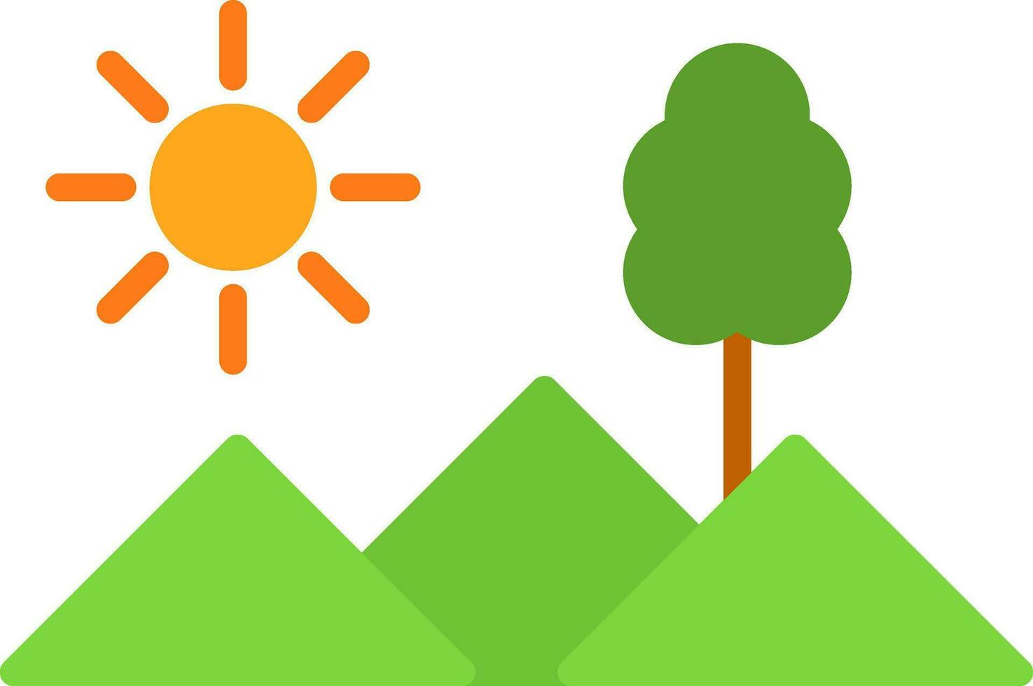 Mountains Vector Icon Design