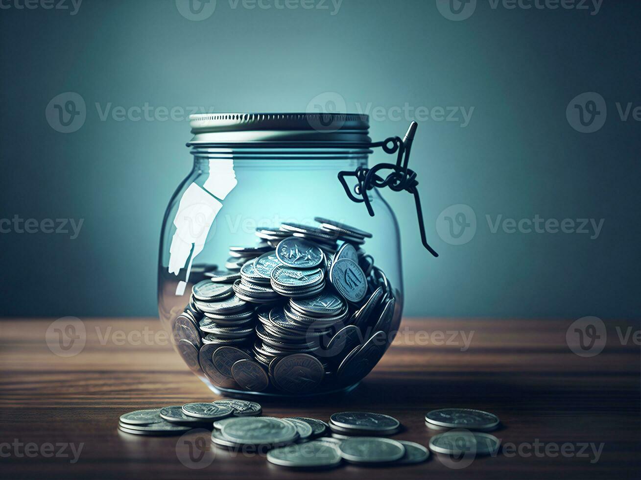 Investment, savings money. Deposit, wealth, accumulation and inheritance. Finance concept. generative ai photo