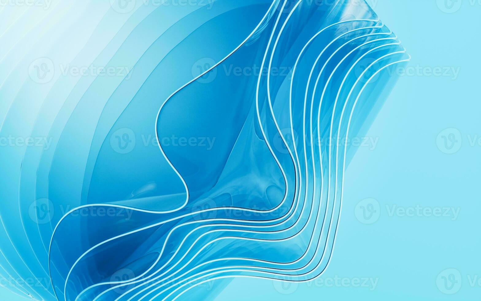 Gradient multilayer glass background, 3d rendering. photo